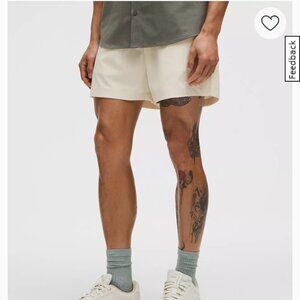 Lululemon Men's ABC WovenAir Pull-On Short 5", Ivory